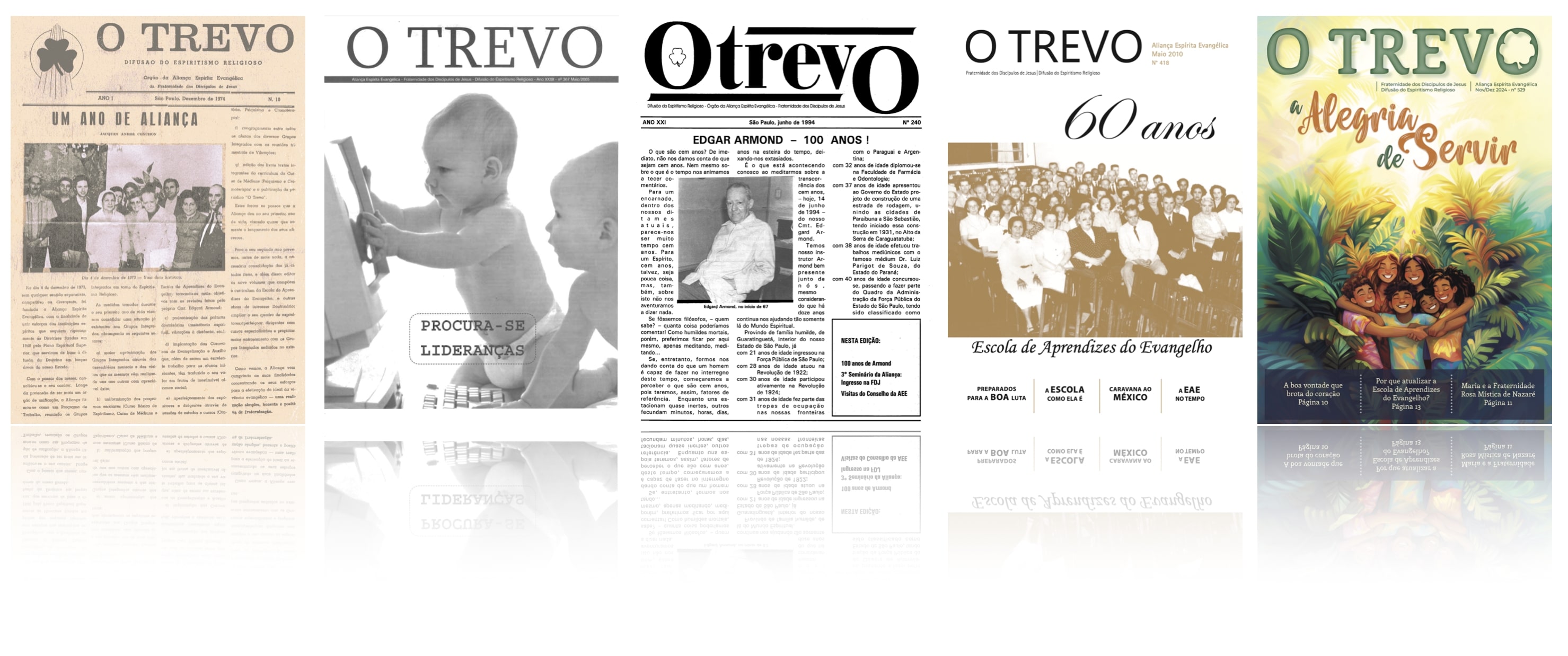 Mosaico de capas de O Trevo