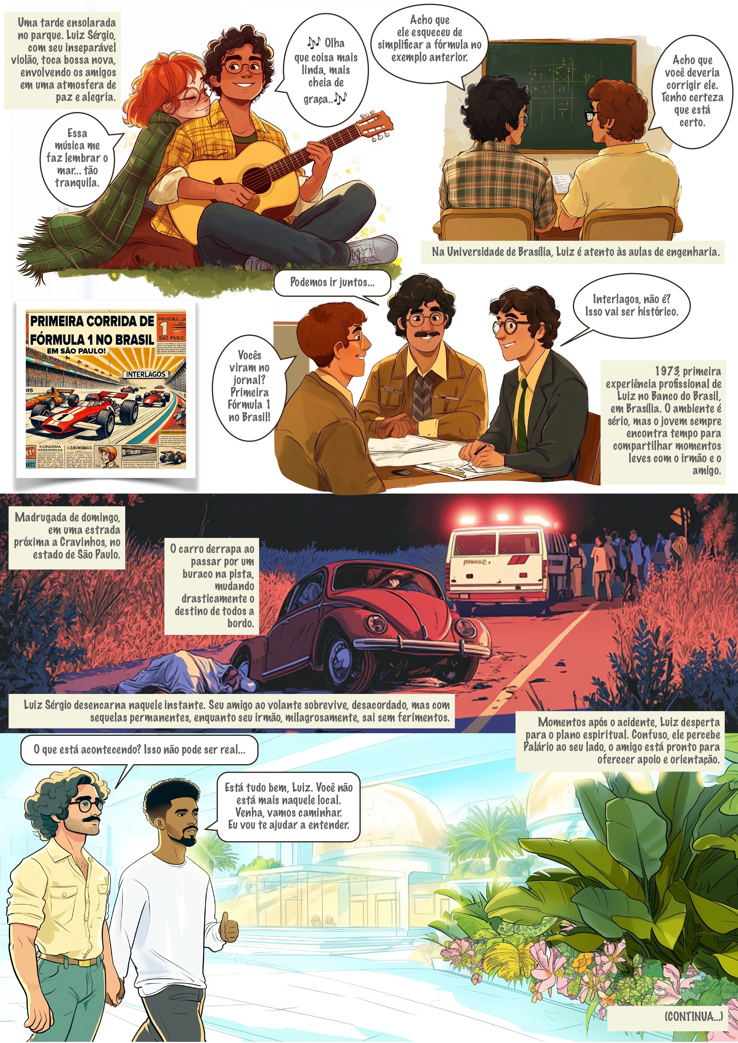 Página do quadrinho Um Jovem no Além