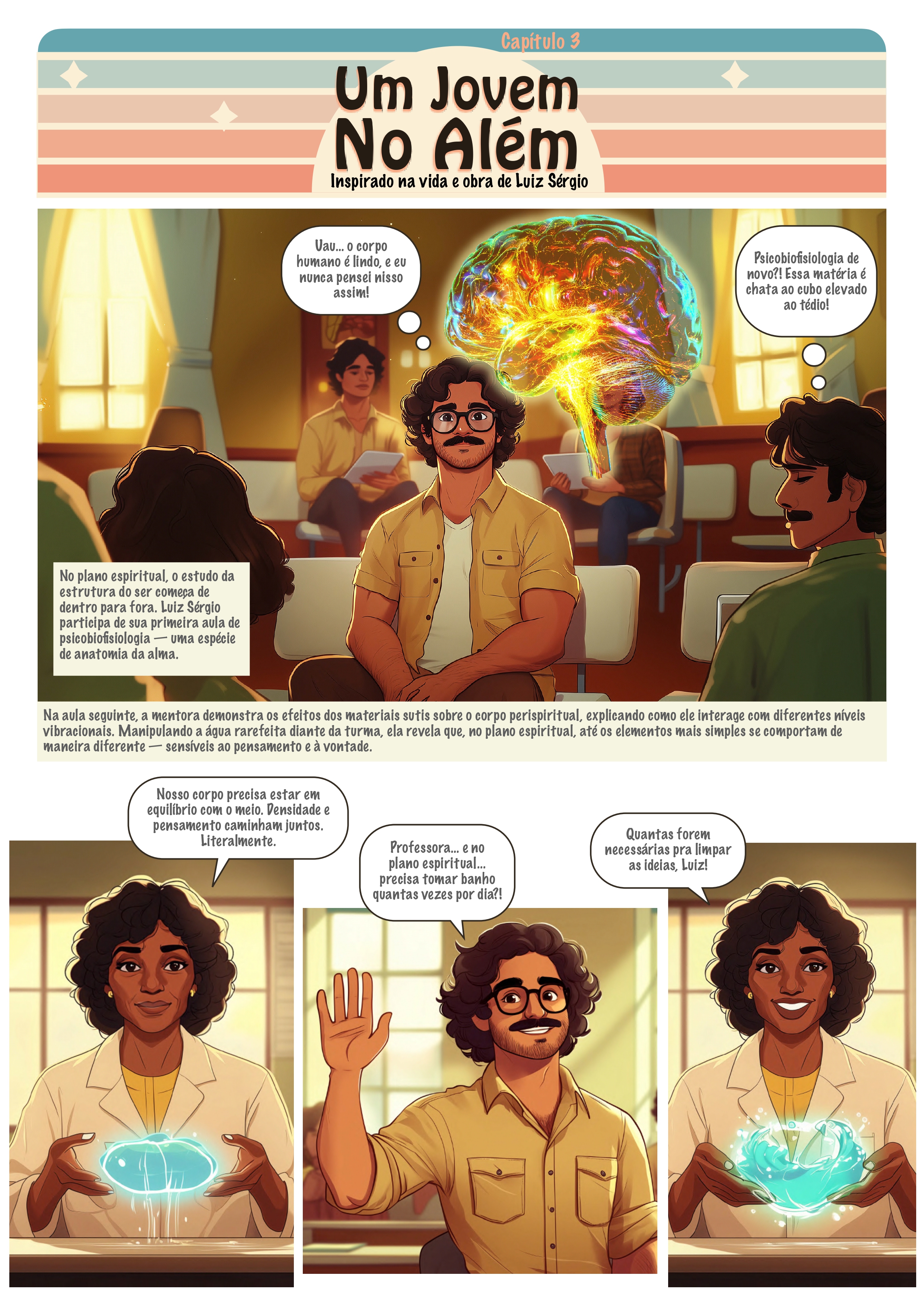 Página 1 do quadrinho Um Jovem no Além – Capítulo 3