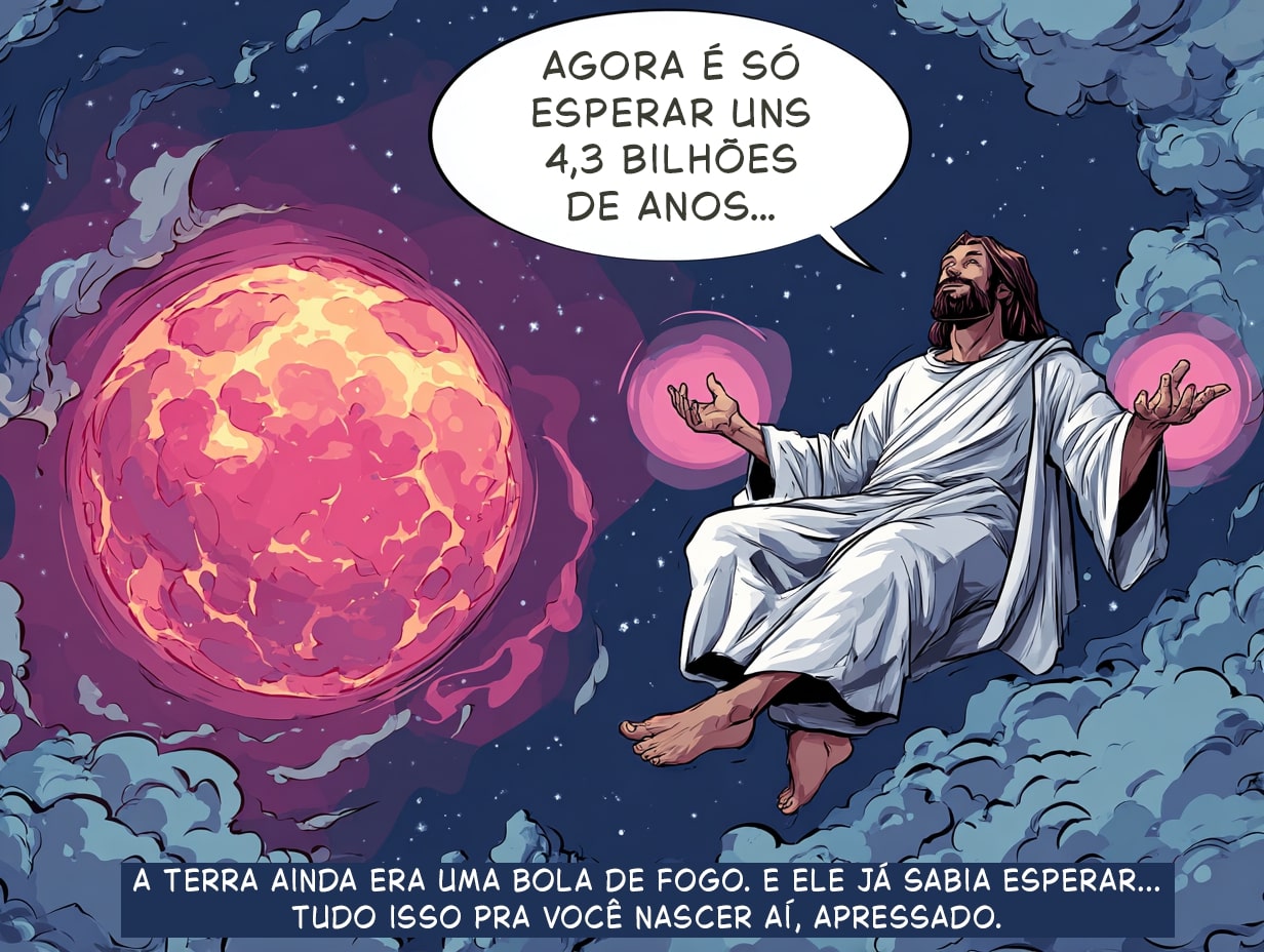 Charge publicada na edição