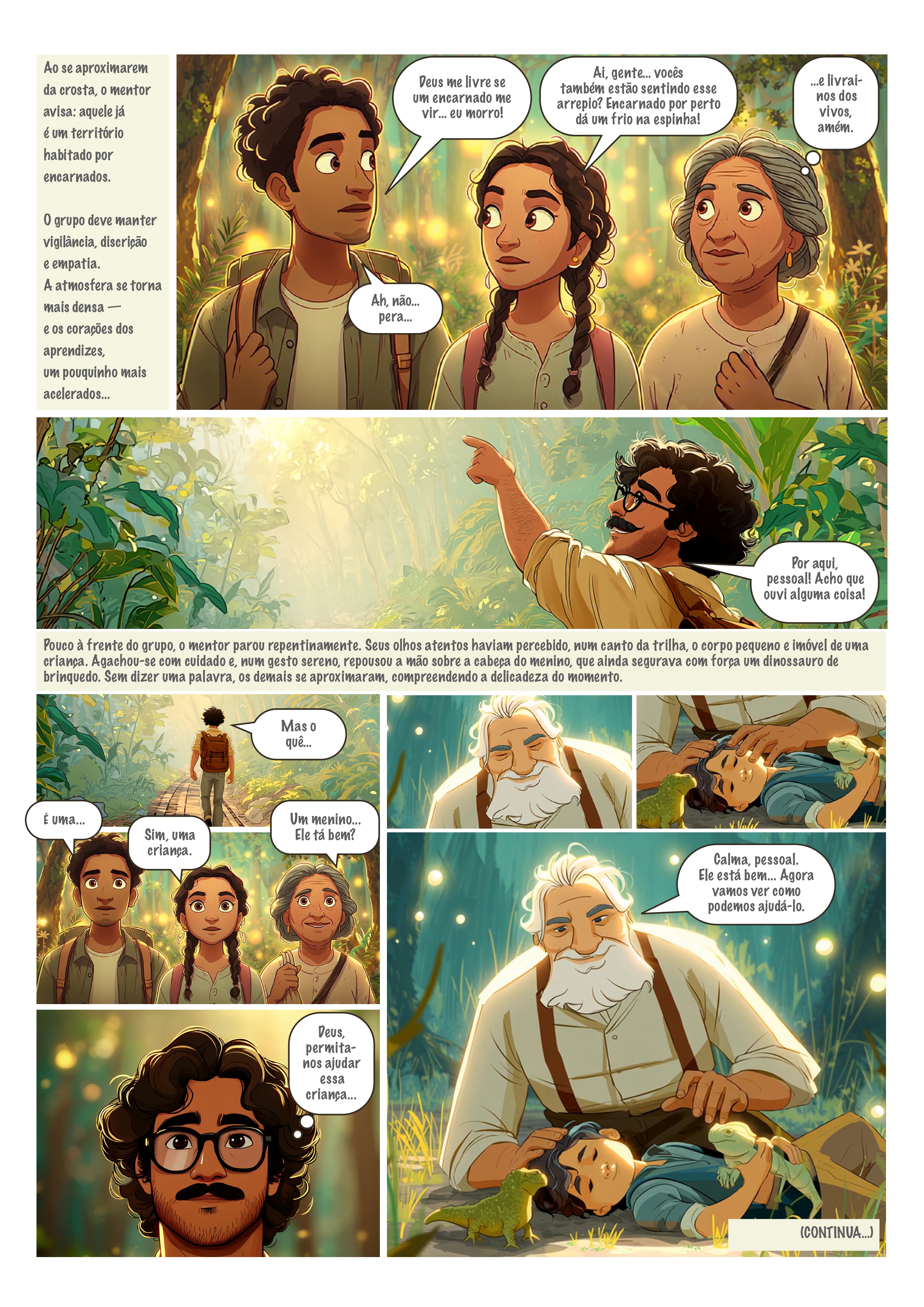 Página 2 do quadrinho Um Jovem no Além – Capítulo 4