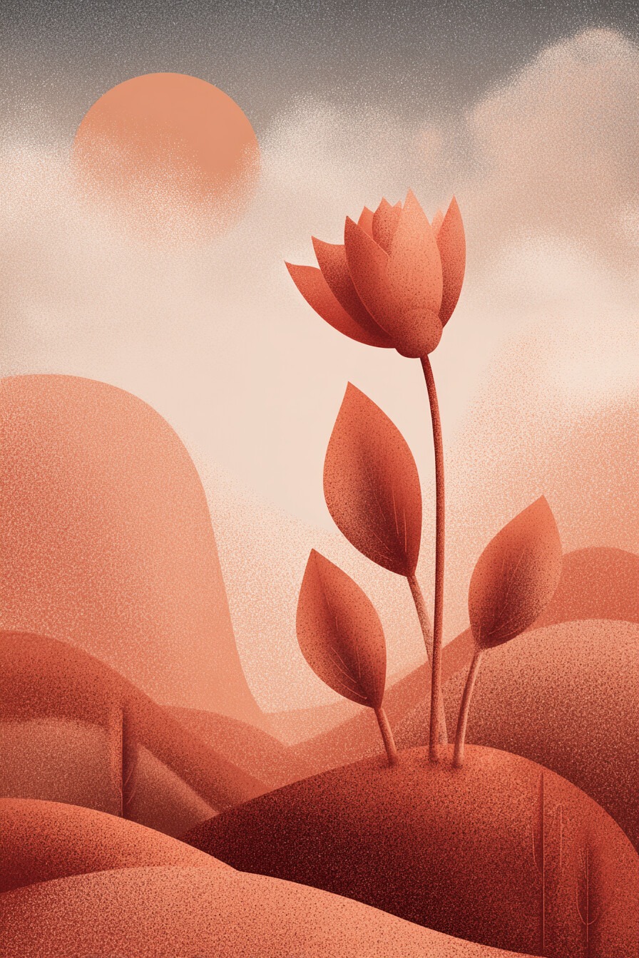 Ilustração em tons pastel sobre Janeiro Branco e saúde mental